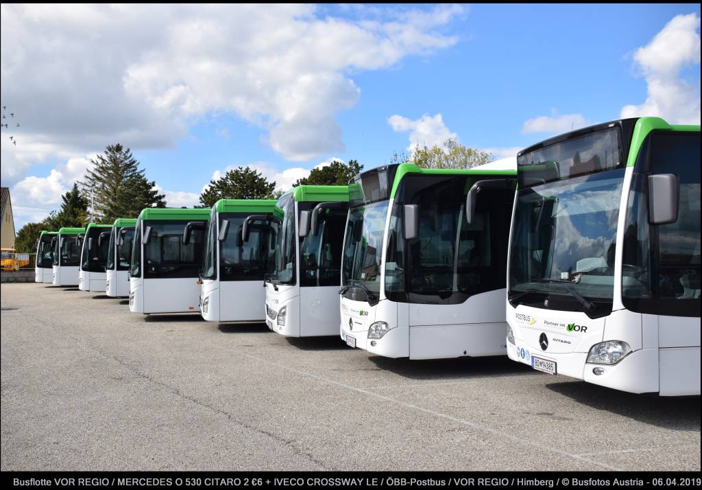 Busflotte Ostbahnshuttle VOR REGIO