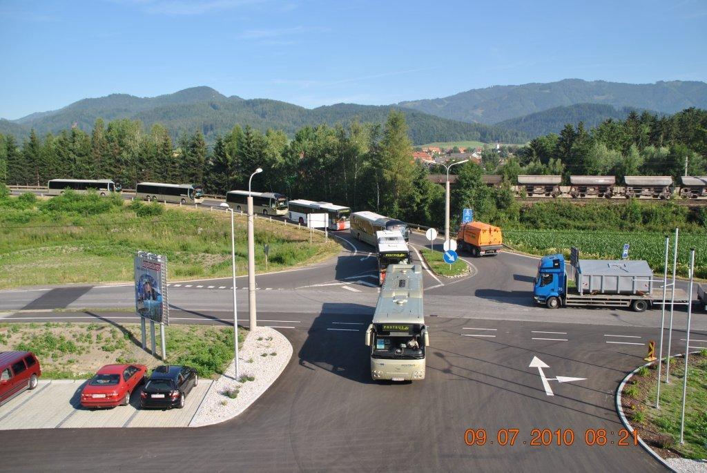 Einrücken Postbus bei MVG Kapfenberg